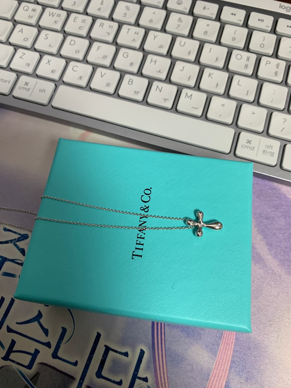 [정품] 티파니 엘사 퍼레티 크로스 펜던트 목걸이 925실버 상품이미지6