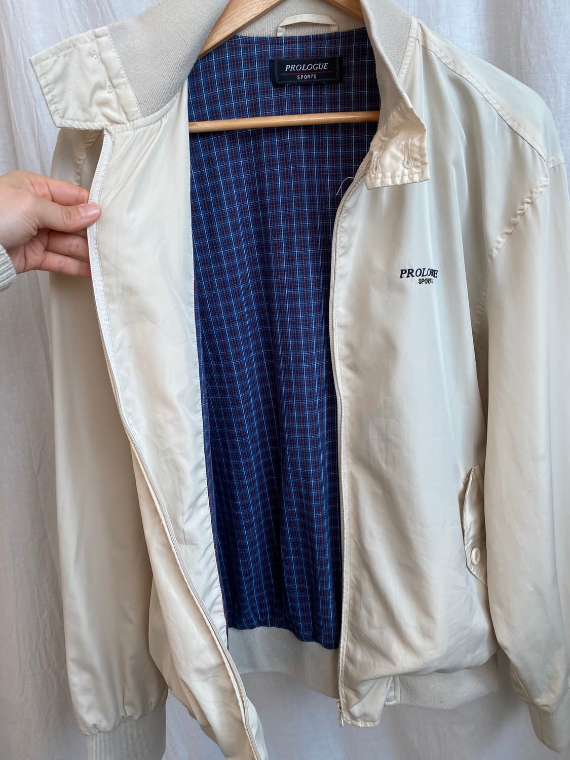 PROLOGUE 아이보리 블루종(MEN L) 상품이미지8