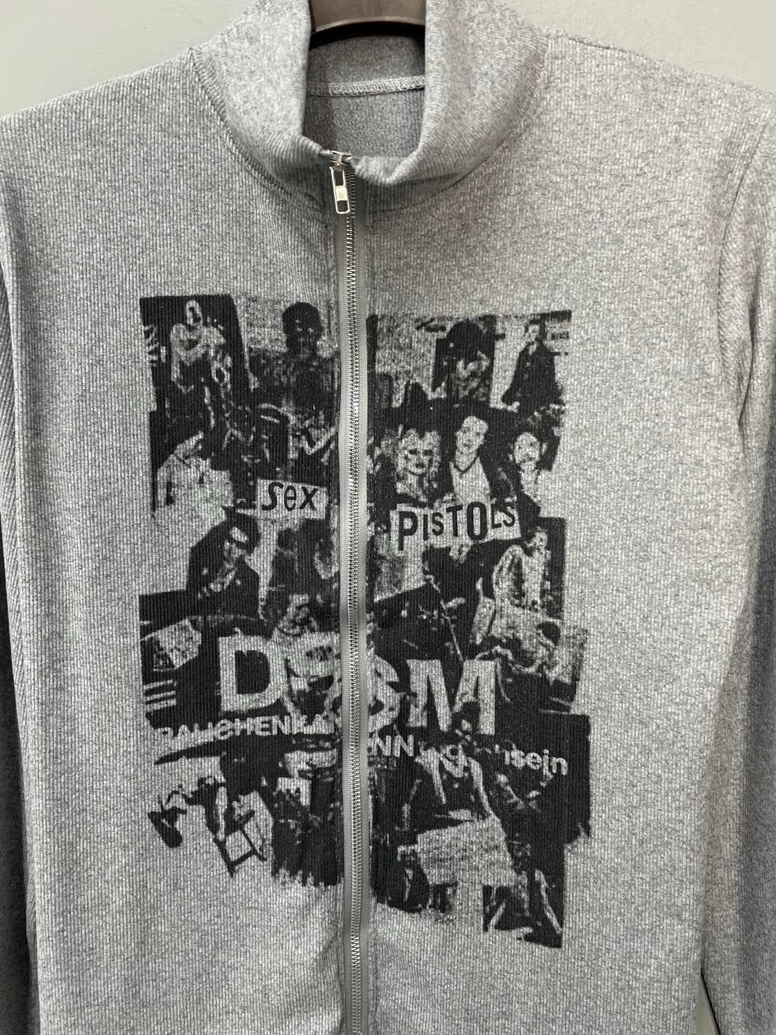 빈티지 레터링 집업 긴팔 티셔츠 H1256 상품이미지3