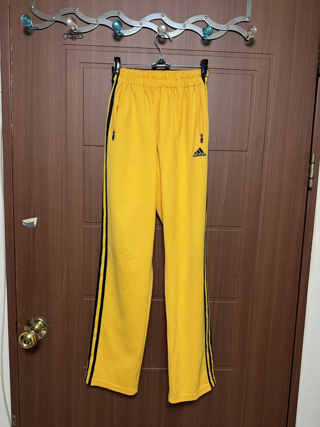 빈티지 아디다스 노검 노랑 옐로우 트랙탑 져지 트랙 팬츠 세트 상품이미지5