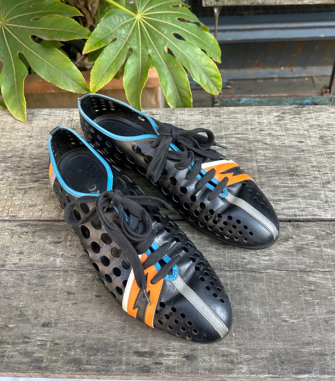 Prada Vintage Lightning Cut-Out Sneakers 상품이미지2
