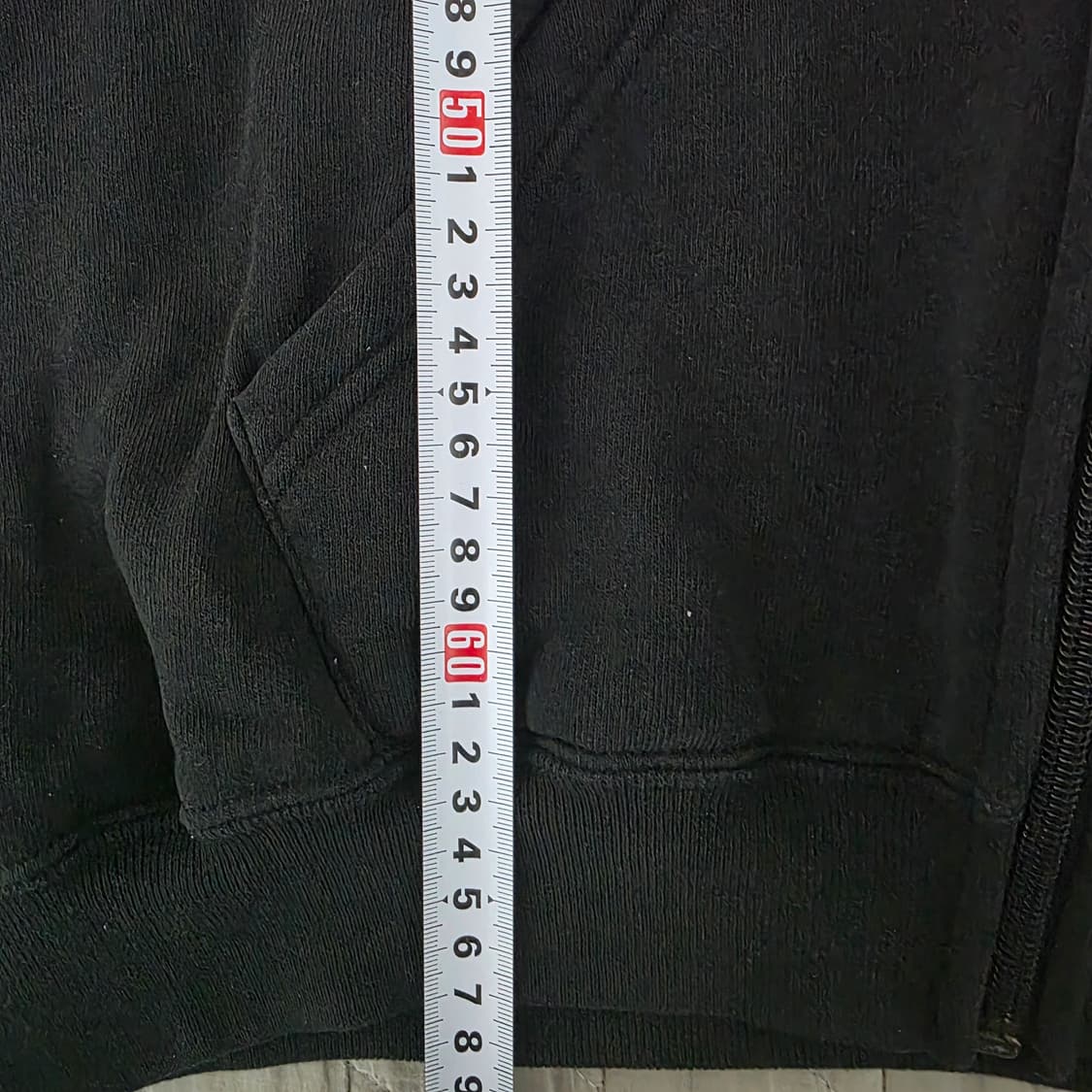 [XL] 90s 빈티지 러셀 애슬레틱 후드집업 블랙 트래쉬드 상품이미지10