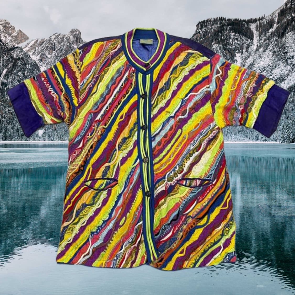 90's 쿠지 리워크 롱 가디건 (2XL) 상품이미지1