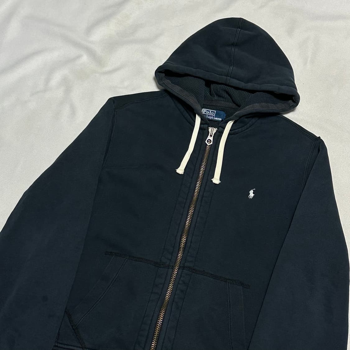 L 폴로랄프로렌 화이트 포니 네이비 후드집업 상품이미지1