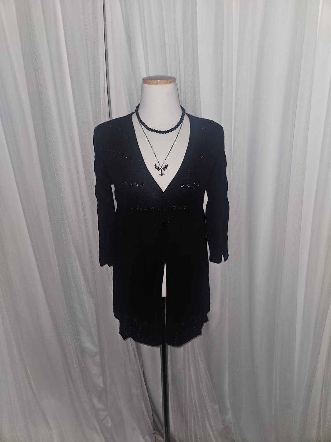 classa 고딕🖤 공겜여주 히메 셔링 니트 가디건 상품이미지2