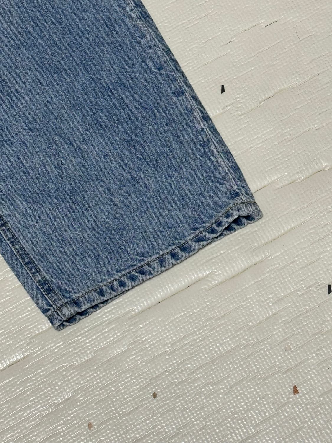 [1] 인더로우 5pk 와이드테이퍼드 데님팬츠 - 라이트블루 상품이미지4