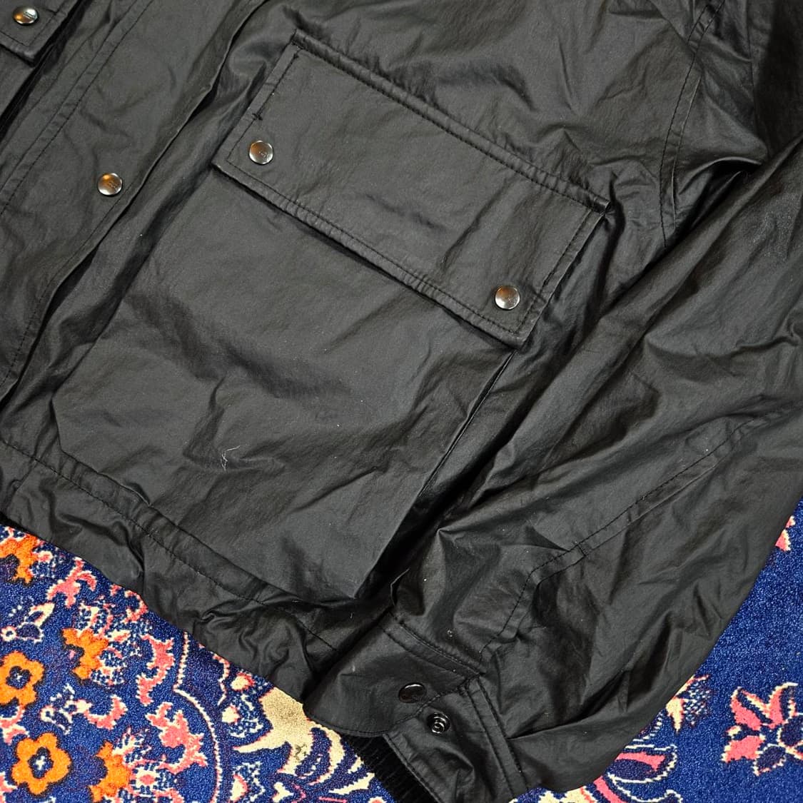 스튜디오톰보이 골덴 배색 나일론
코팅 후드 숏 필드자켓 상품이미지4