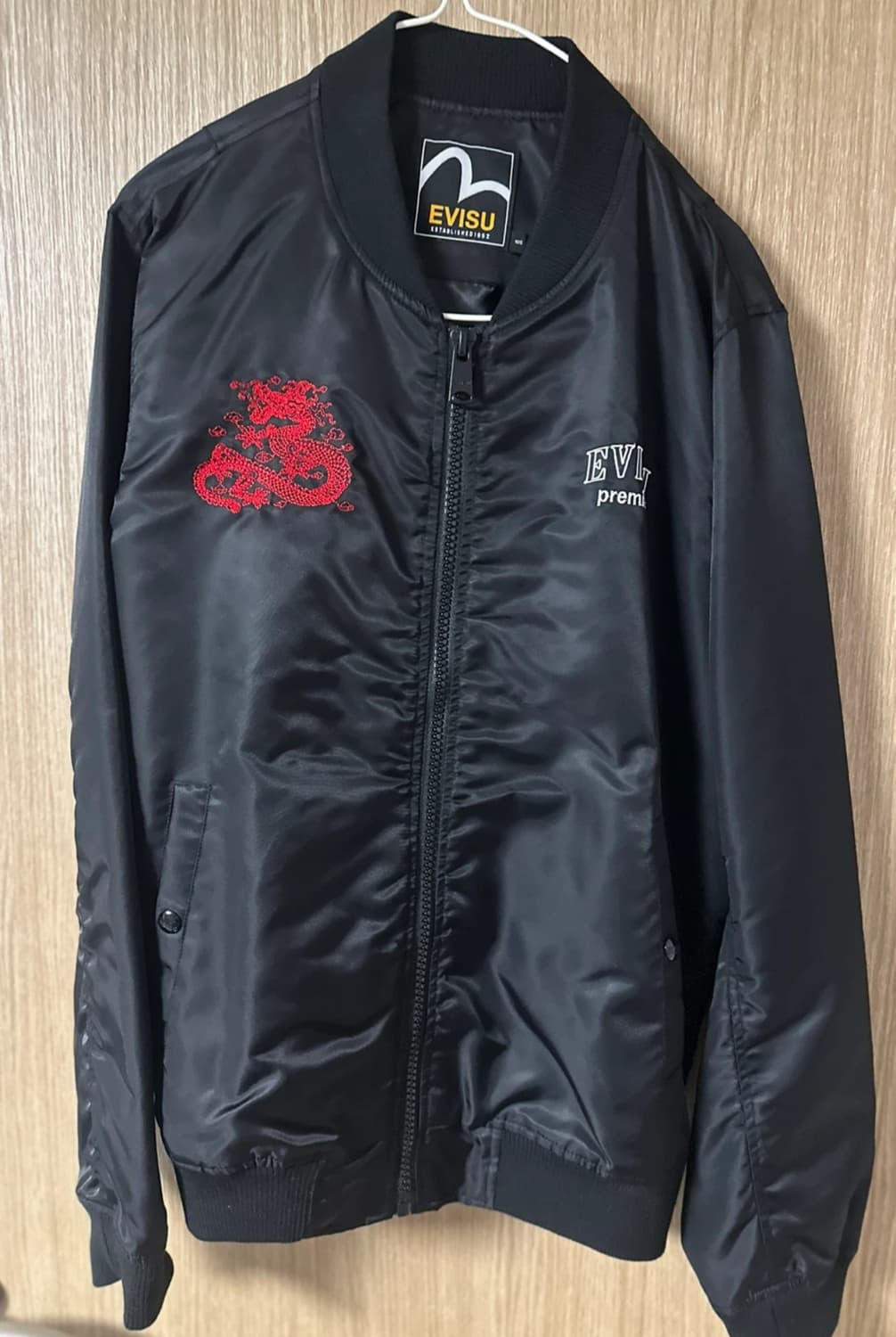 EVISU 에비수 블랙 봄버 자켓 105 상품이미지1