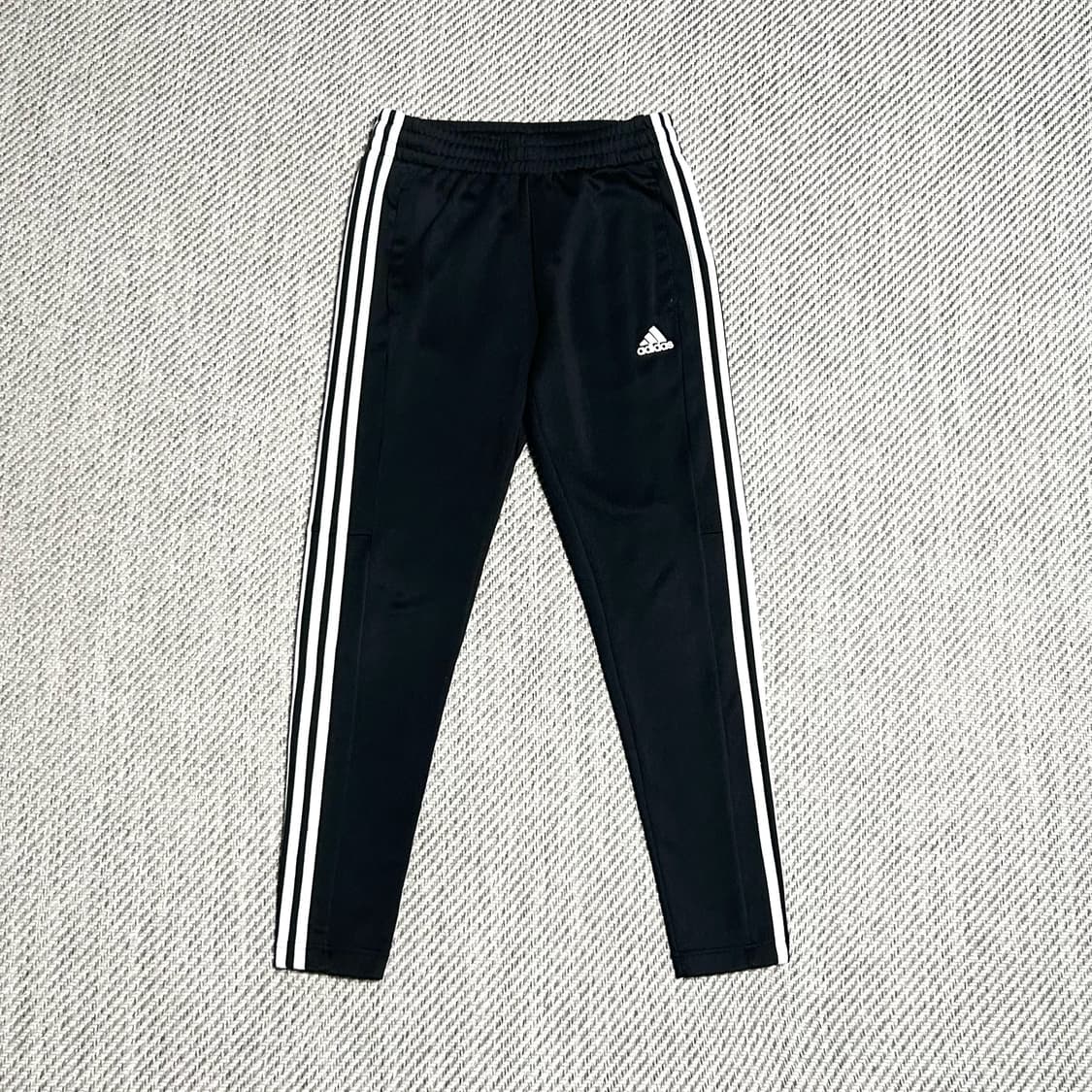 [S] adidas 아디다스 검/흰 트랙 트레이닝 팬츠 상품이미지1