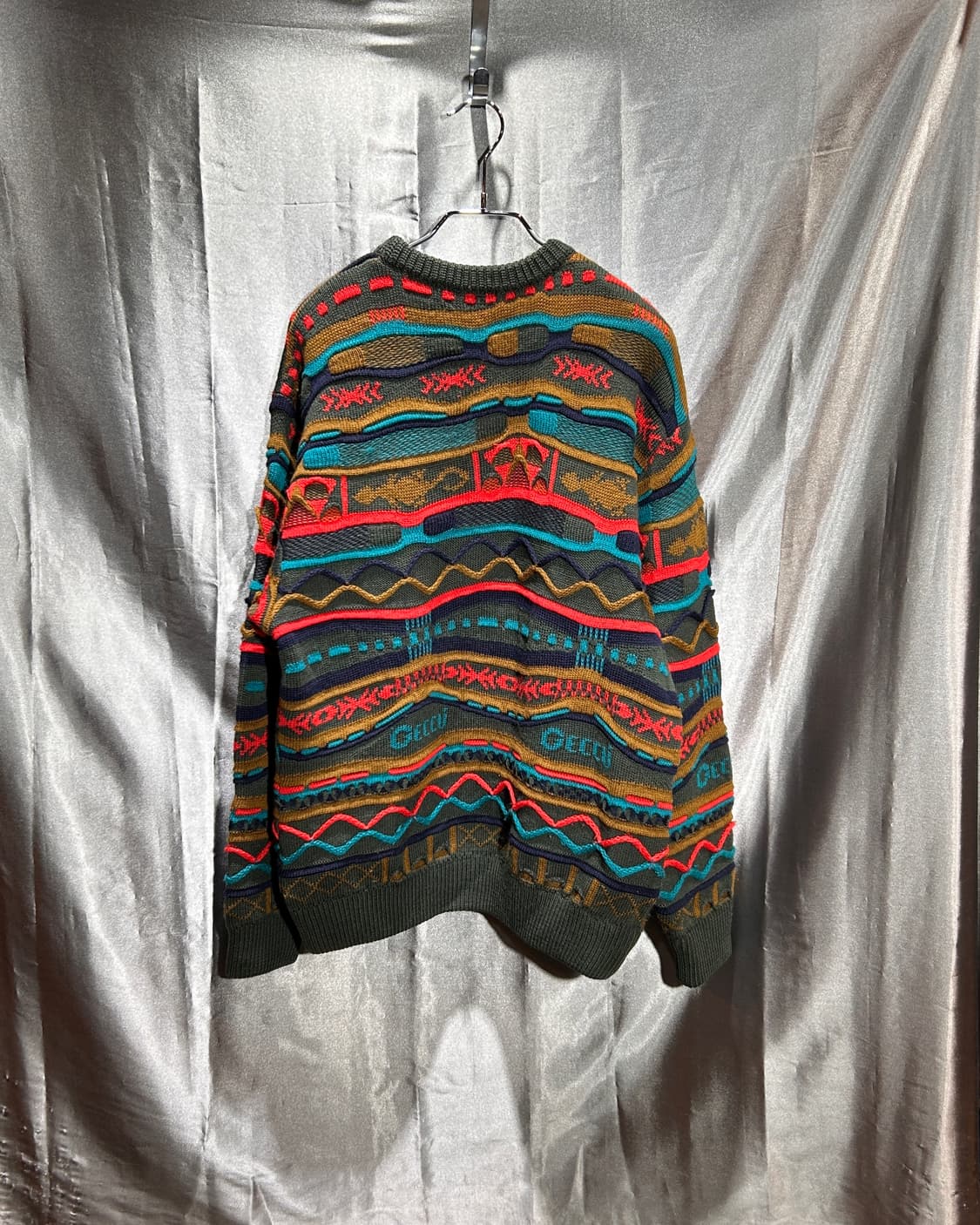 S 게쿠(GECCU) 입체 코지 텍스처 헤비 니트 상품이미지3