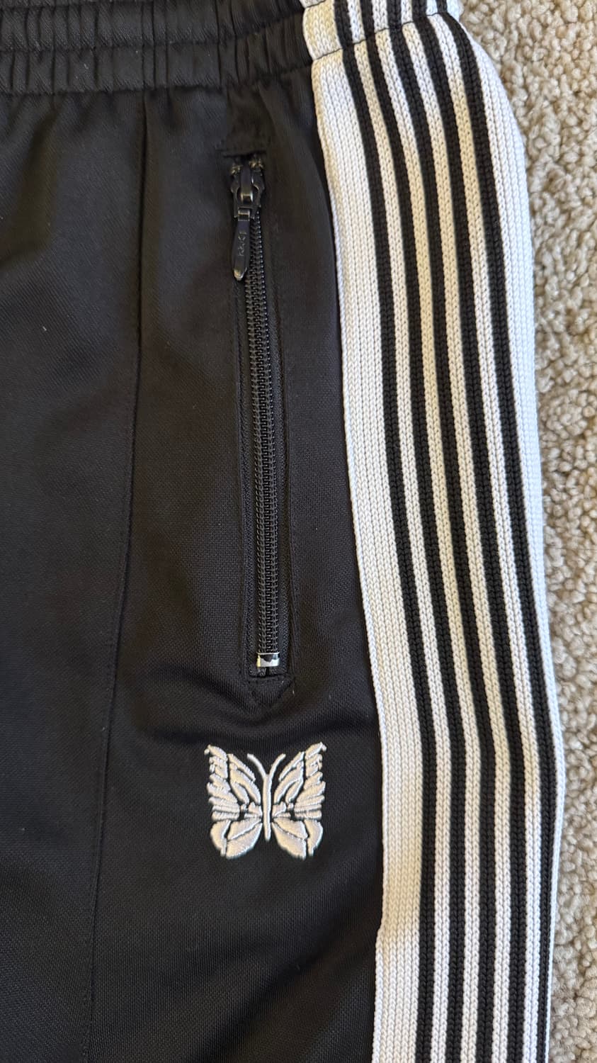 니들스 HD 트랙 팬츠 폴리 스무스 블랙 화이트 상품이미지3