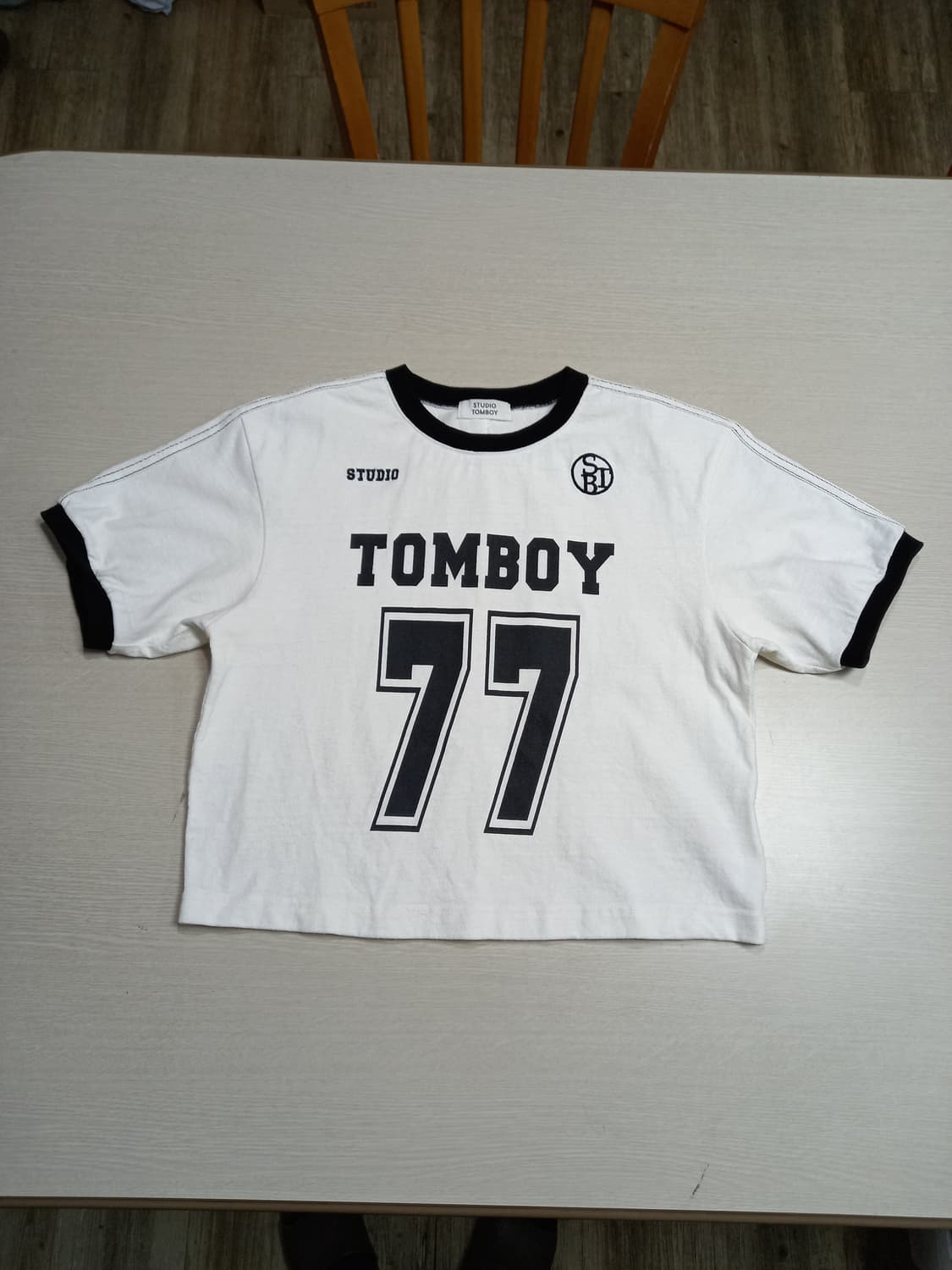 M90 STUDIO TOMBOY  Kor 크롭 반팔티 M-19 상품이미지1