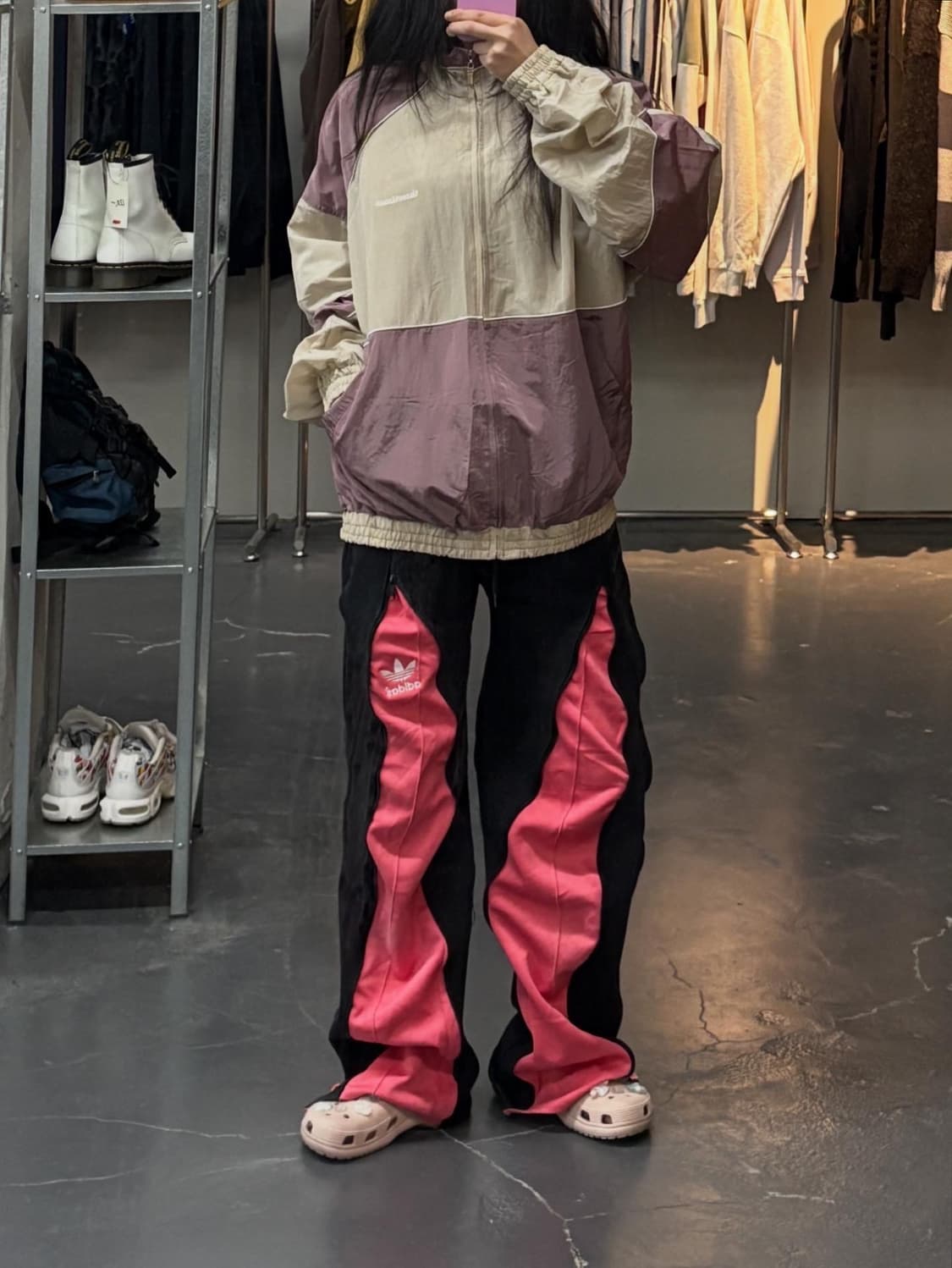 쓰리타임즈 빈티지 블록 윈드브레이커 자켓 A2739 상품이미지1