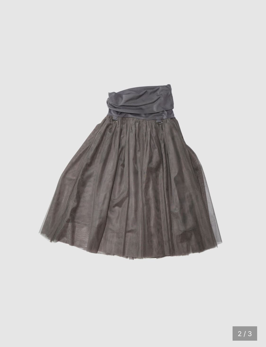 Tulle skirt, taupe  상품이미지1
