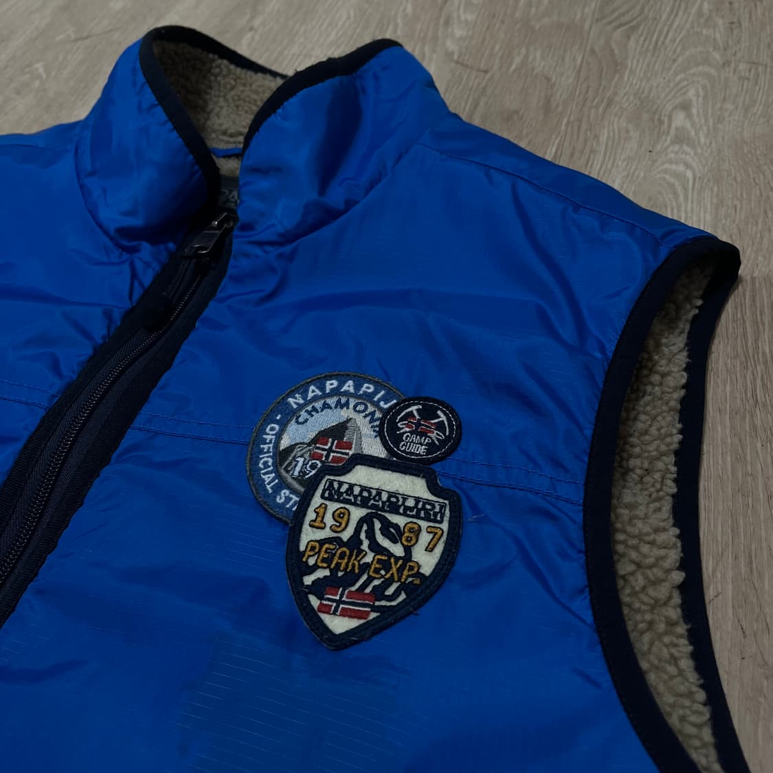 나파피리 패치 패딩 조끼 L/100 상품이미지5