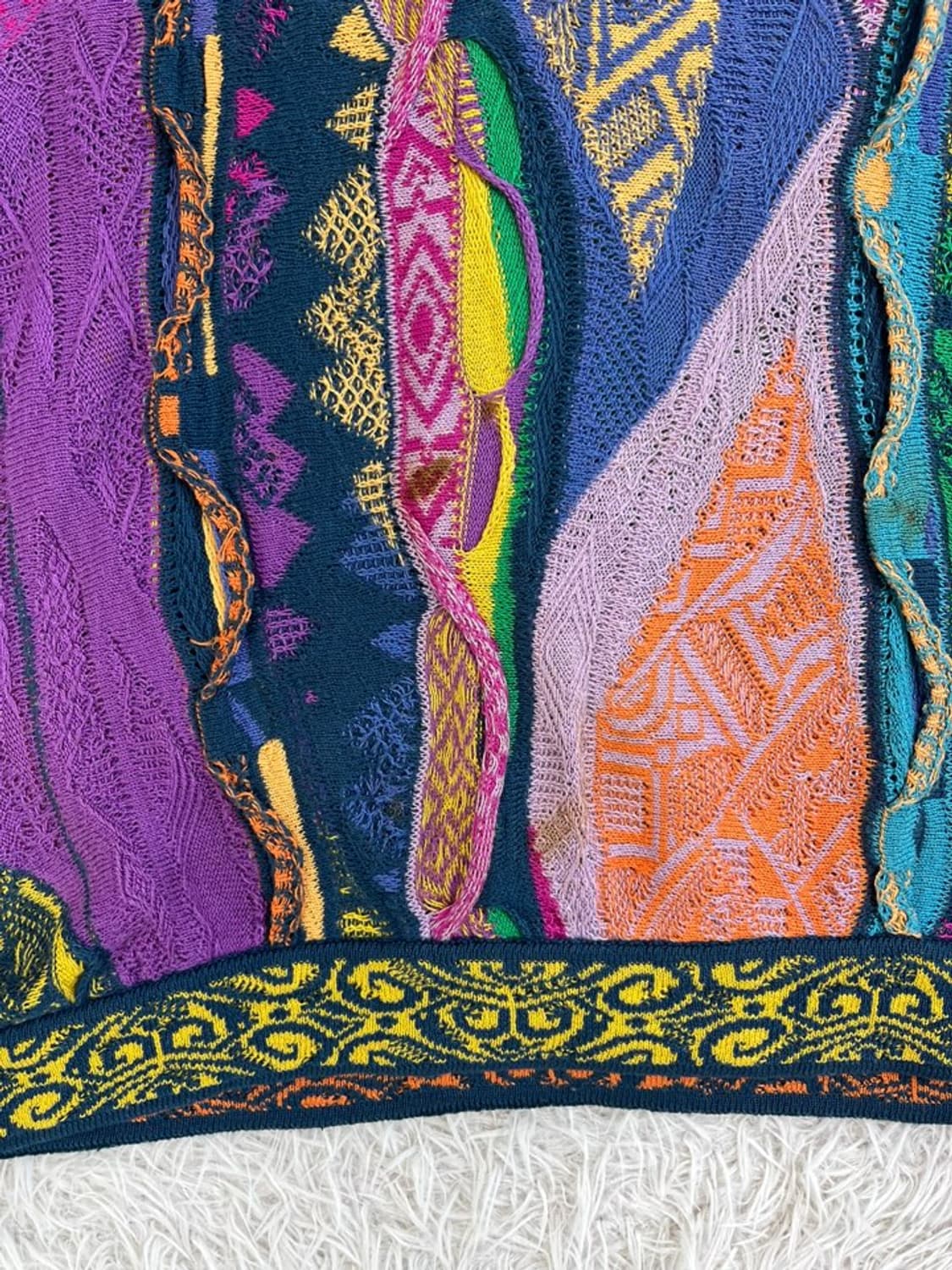 쿠지 반팔 케이블 니트/#3063 상품이미지3