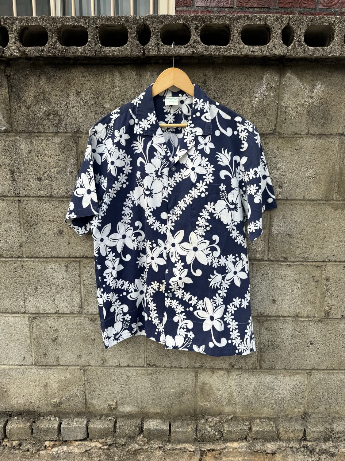 90s jade fashions 빈티지 플라워 하와이안 셔츠 L 상품이미지1