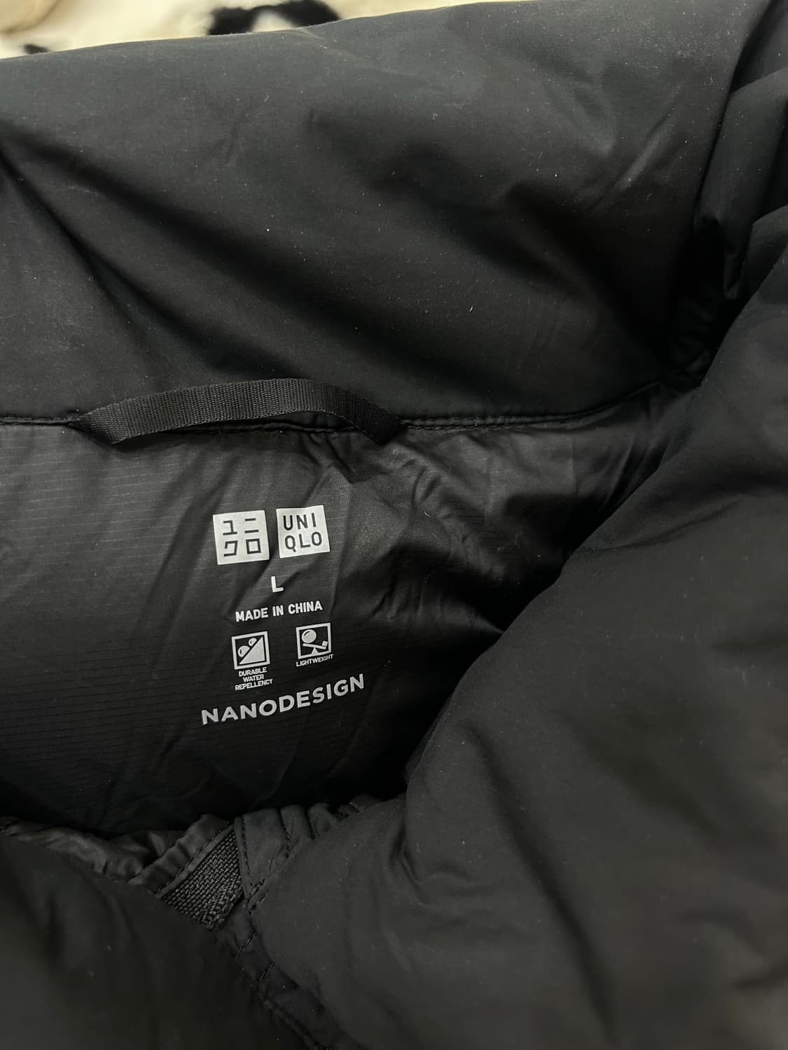[여성L]유니클로 나노디자인 경량 패딩/블랙 상품이미지4