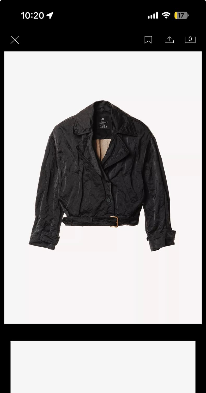 자라 윌리 차바리아 벨트 크롭 자켓 상품이미지1