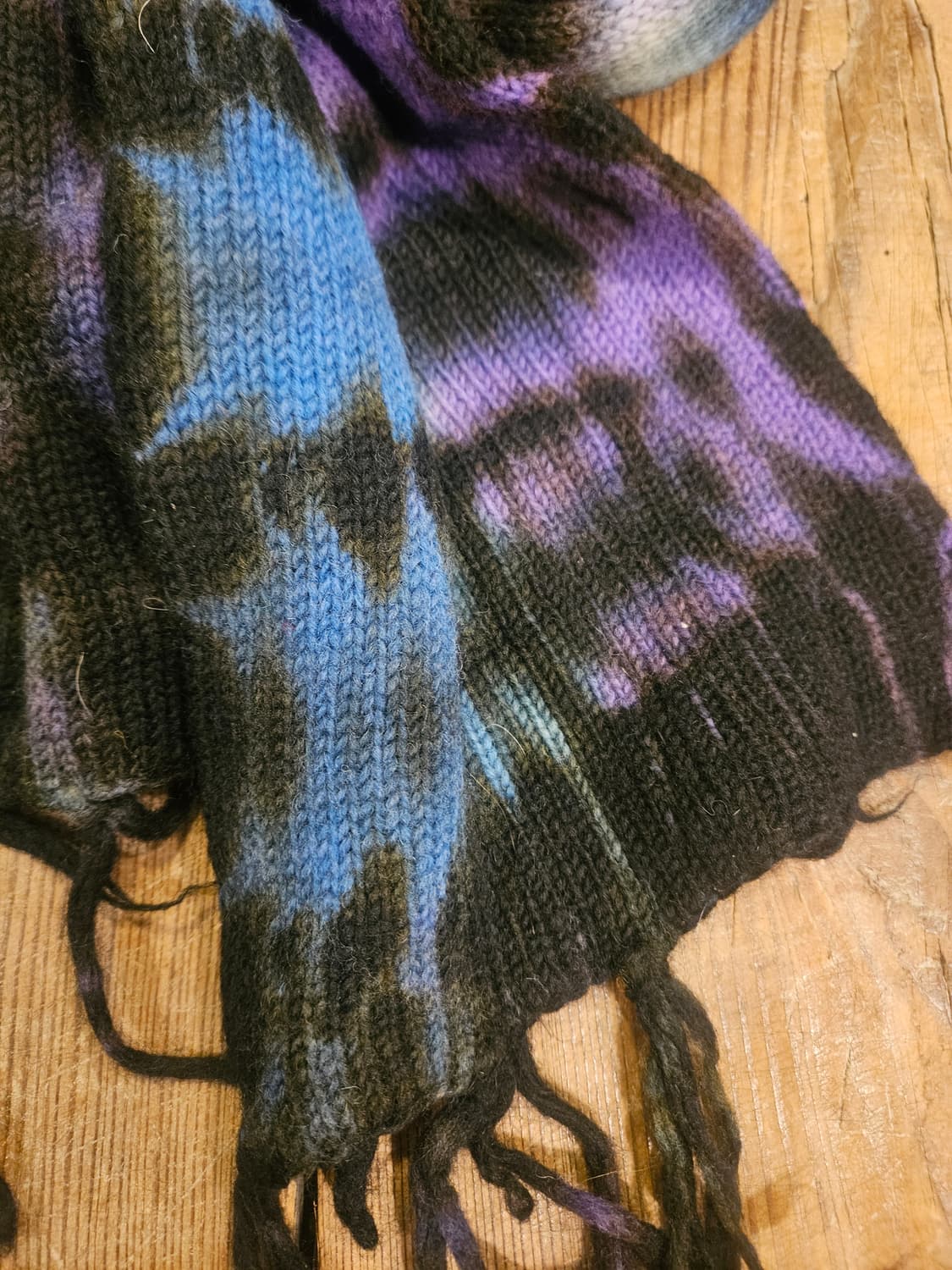 빈티지 핸드메이드 울 타이다이 머플러  상품이미지2