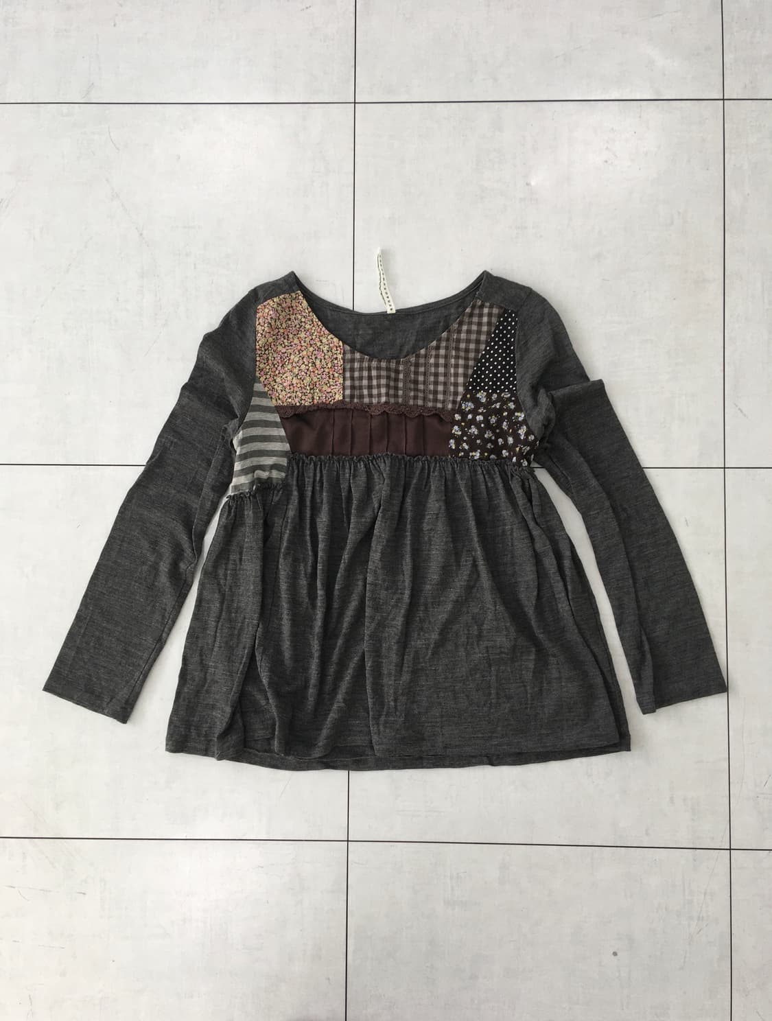 sunao kuwahara patchwork top 상품이미지1