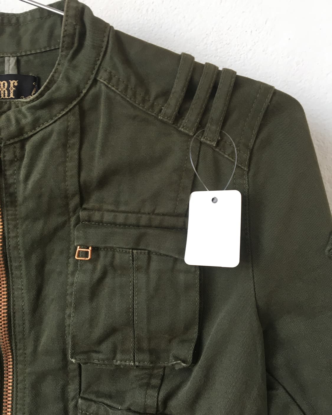 Patch point crop zip up jacket 상품이미지5