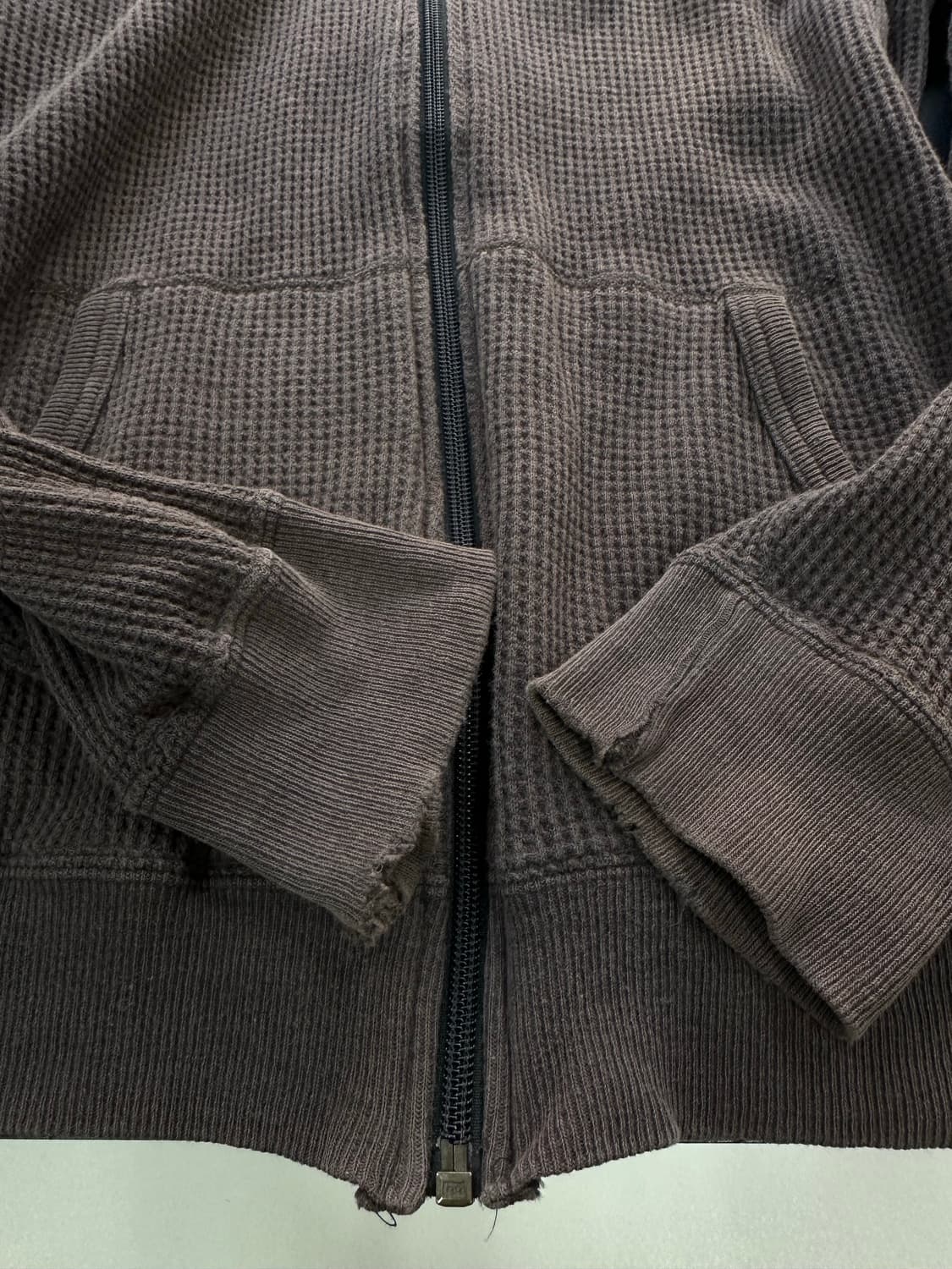 히스테릭글래머90s 그런지워시드 와플 루즈 후드집업 상품이미지8