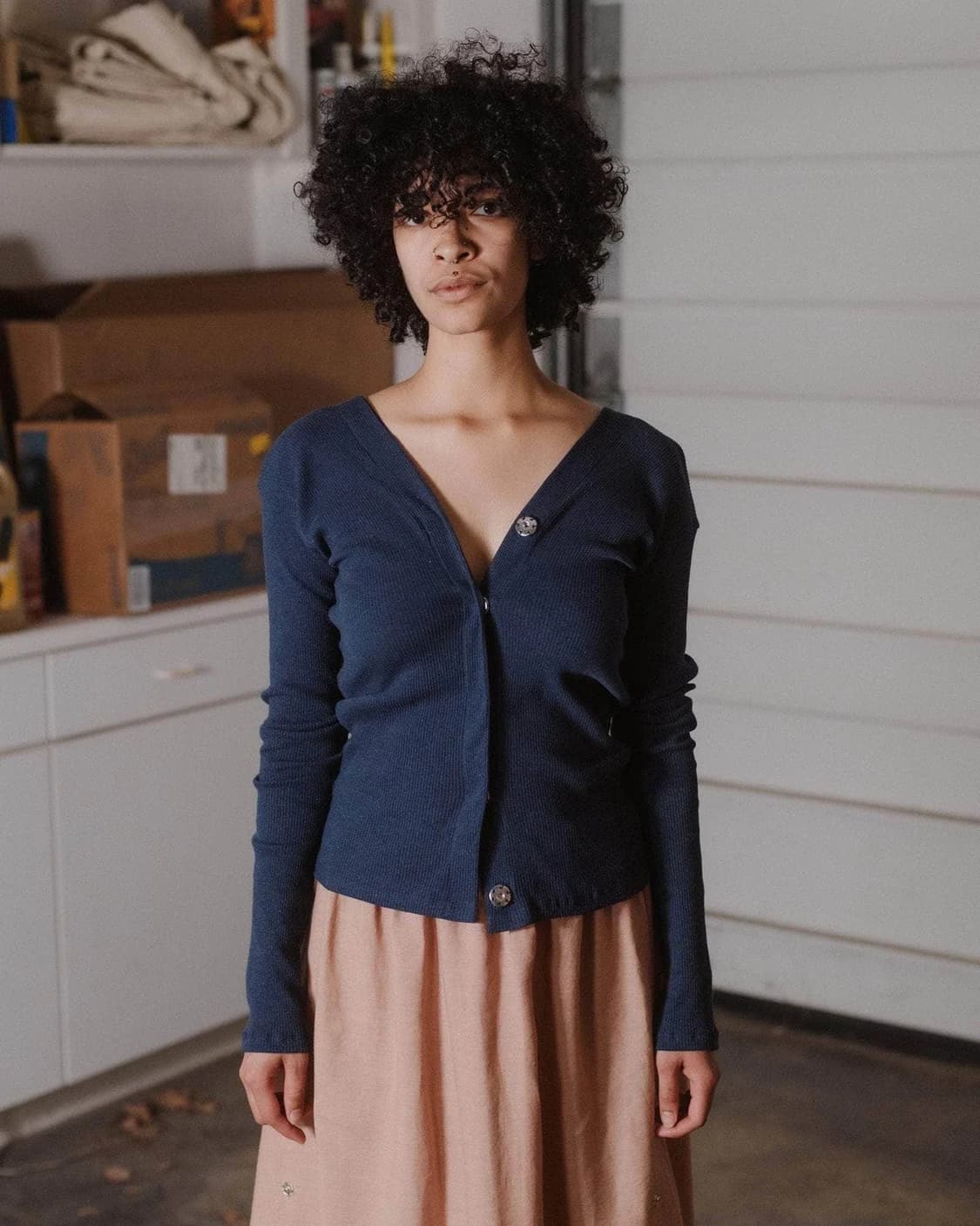 Baserange tav snap cardigan 상품이미지1