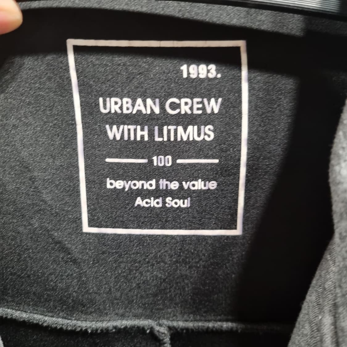 URBAN CREW 기모 후드집업 그레이 상품이미지3