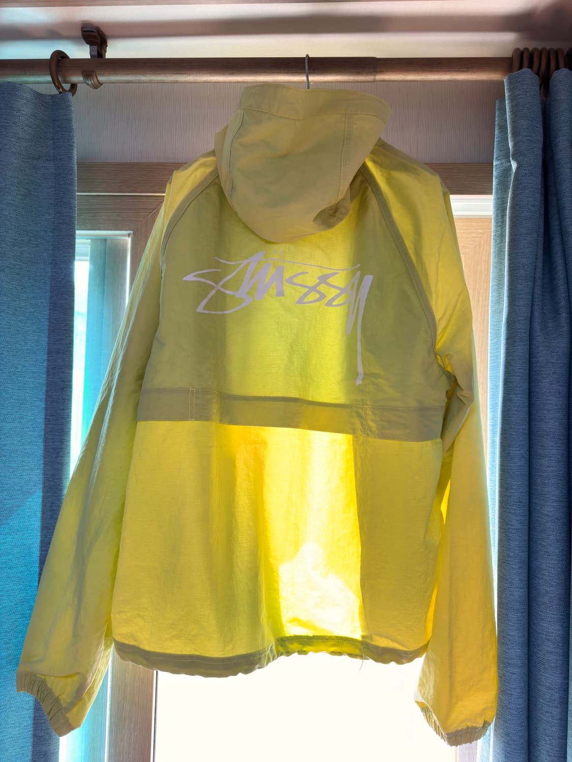 스투시 웨이브 다이 비치 쉘 자켓 라임 XL 상품이미지3