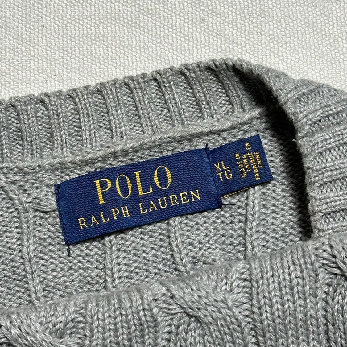 Polo Ralph Lauren 그레이 케이블 니트 상품이미지3