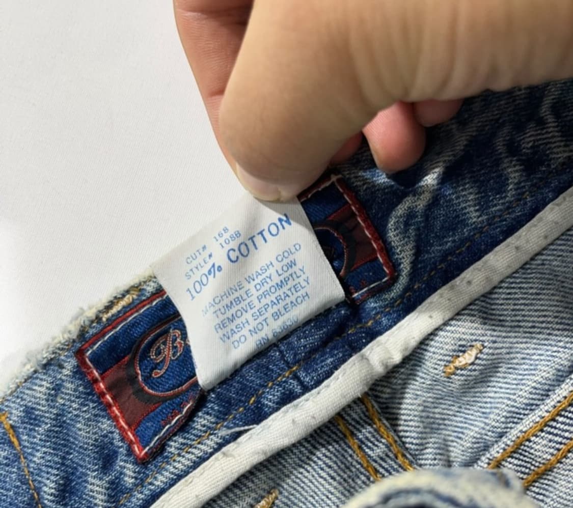 빌리블루스 컷오프 데미지 워싱 데님팬츠 상품이미지3