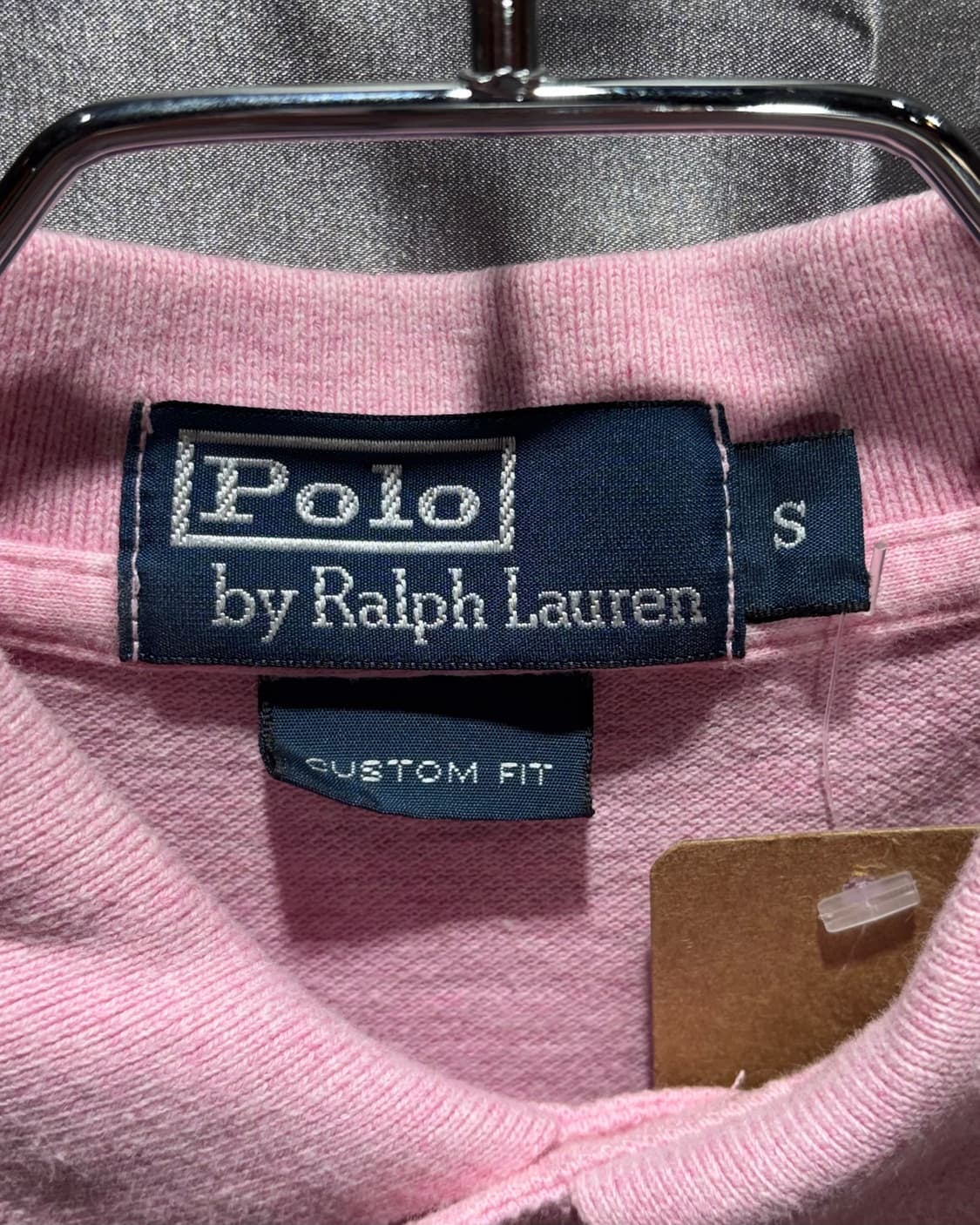 S 폴로랄프로렌 커스텀핏 라이트핑크 카라 반팔 . 상품이미지5