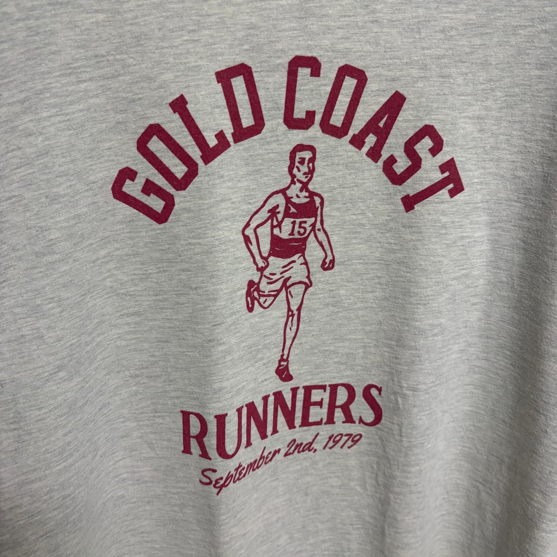 아웃스탠딩 골드코스트 러너스 빈티지프린트 반팔티 / 오트밀, L 상품이미지5