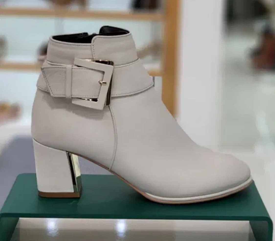 [미소페] 아이보리 앵클부츠 (240/4cm) 상품이미지1