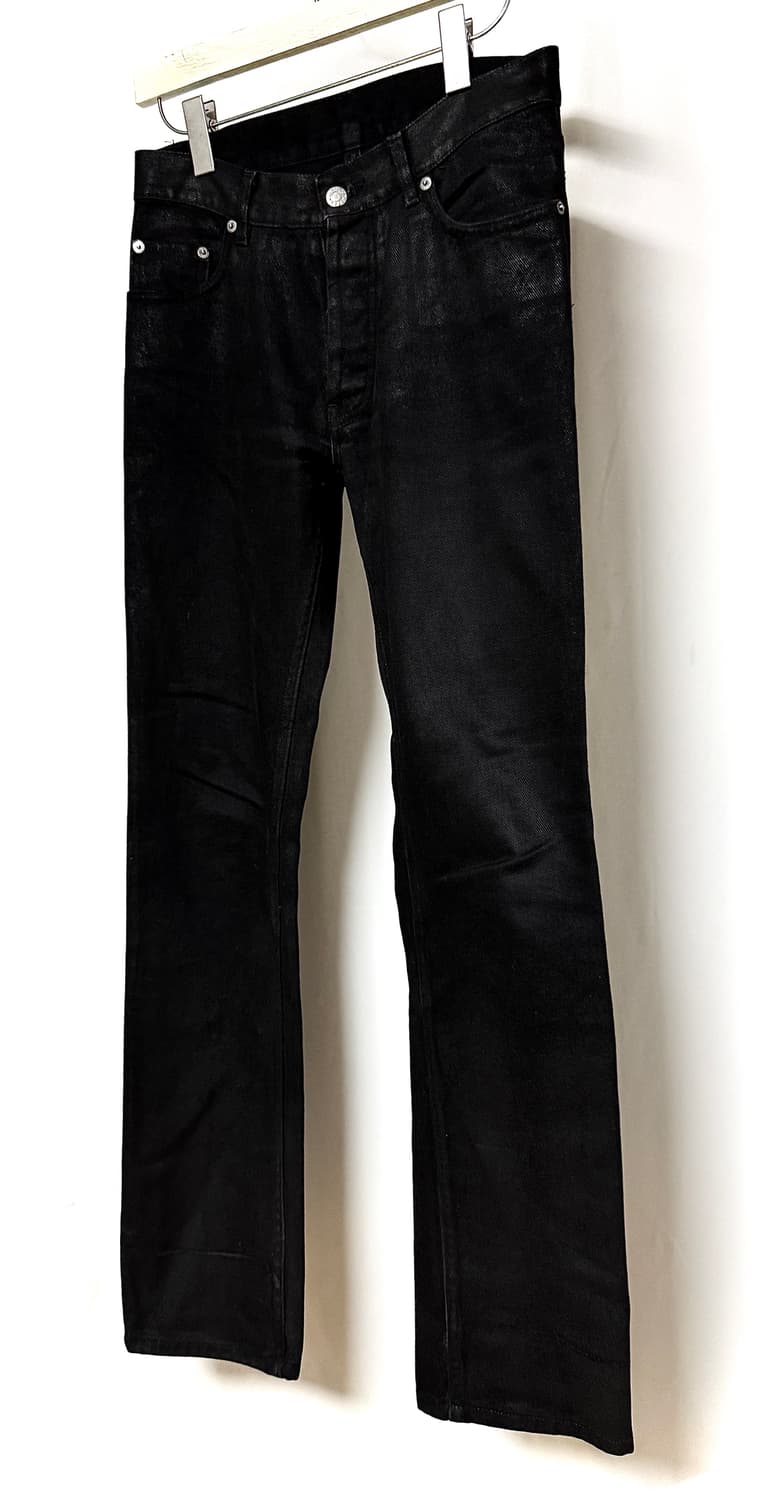Helmut Lang 1997s Black Wax Coated Denim 상품이미지1