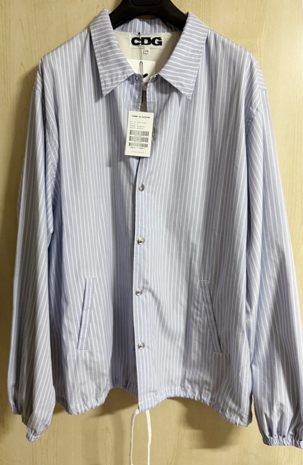 [2xl] cdg 스트라이프 코치 자켓 상품이미지2