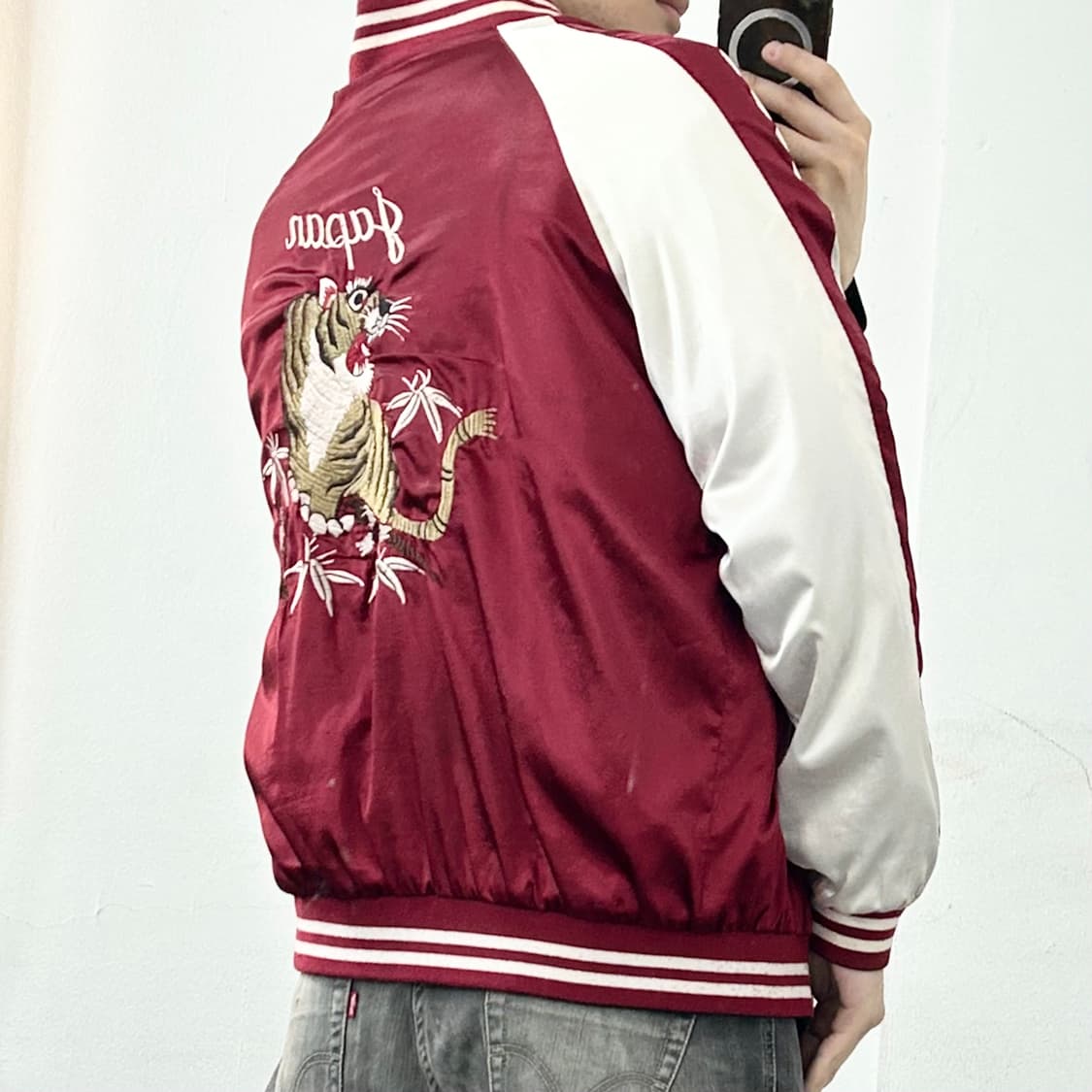 리버시블 벨벳 자수 스카쟌 자켓 상품이미지7