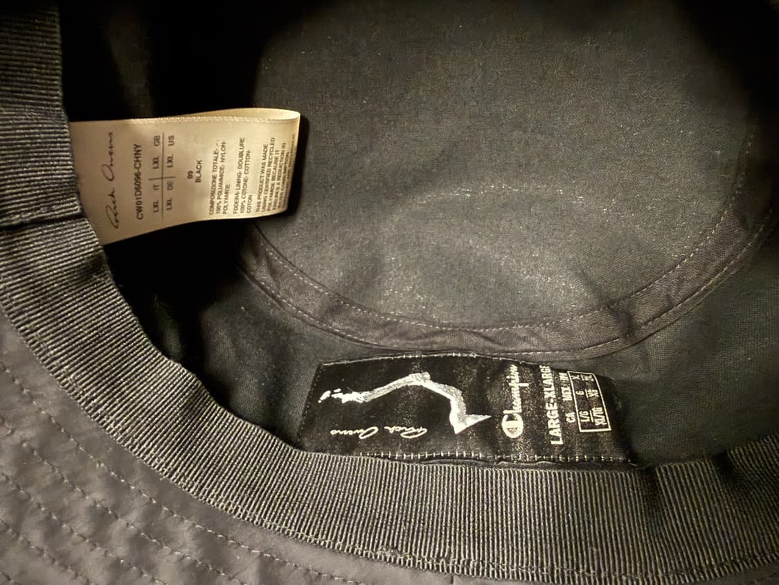 Rick owens x champion bucket hat 상품이미지4