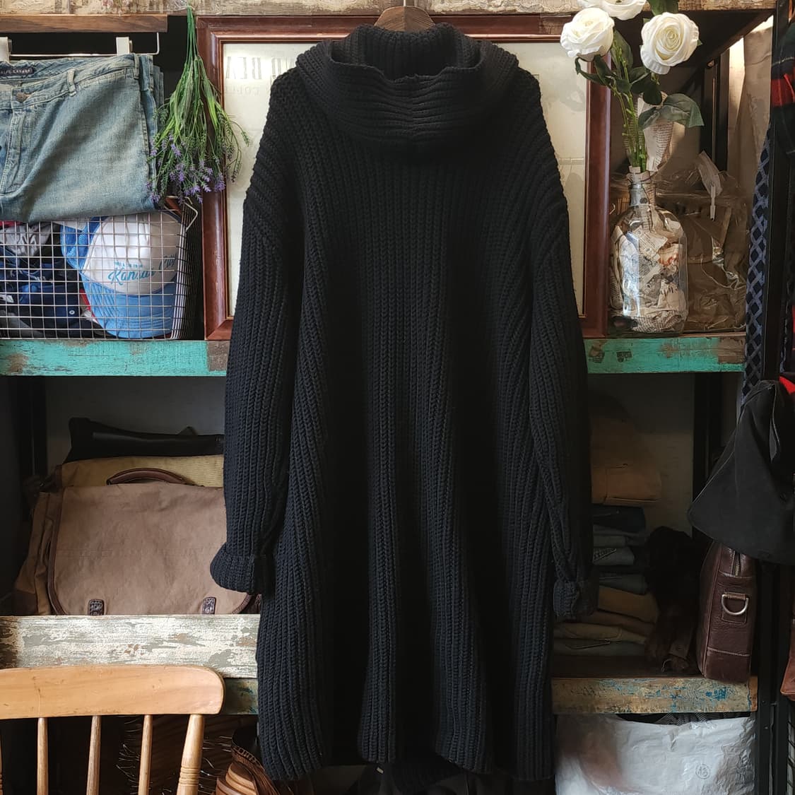 90s 폴로 스포츠 헤비울 더플코트 니트코트 빅사이즈 105 상품이미지3