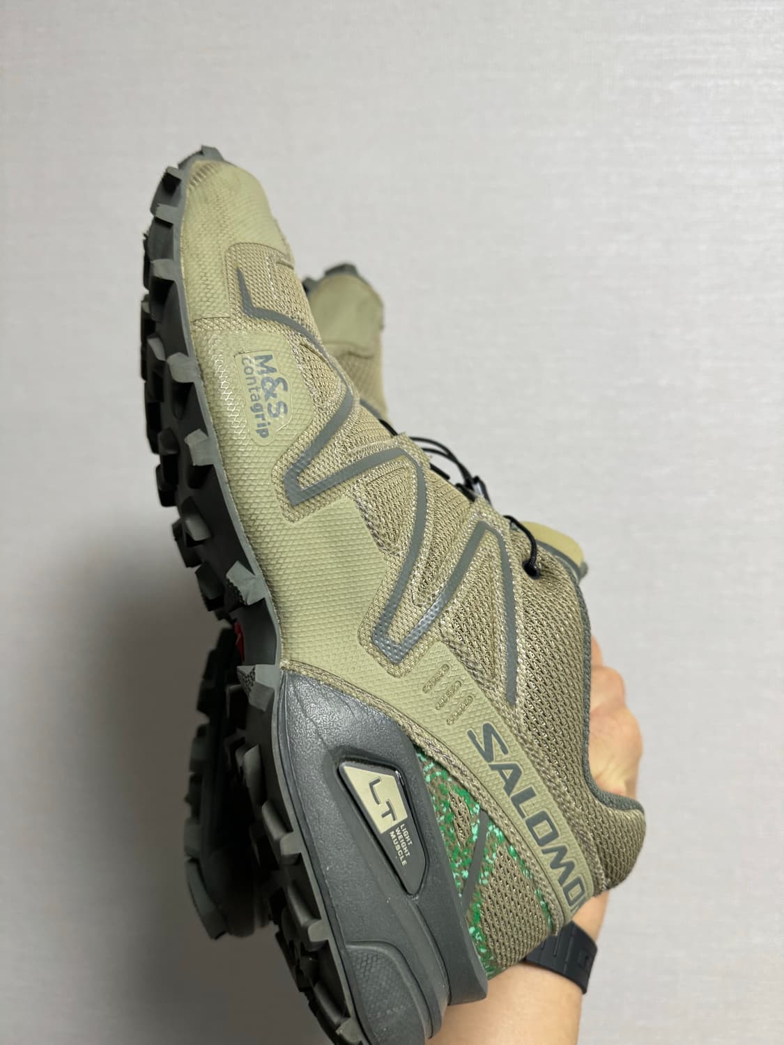 살로몬 스피드크로스3 마인드풀 그레이그린 270 상품이미지3