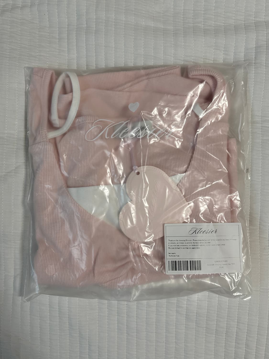 클리시어 Serenade shirring layered top, Pink 상품이미지4