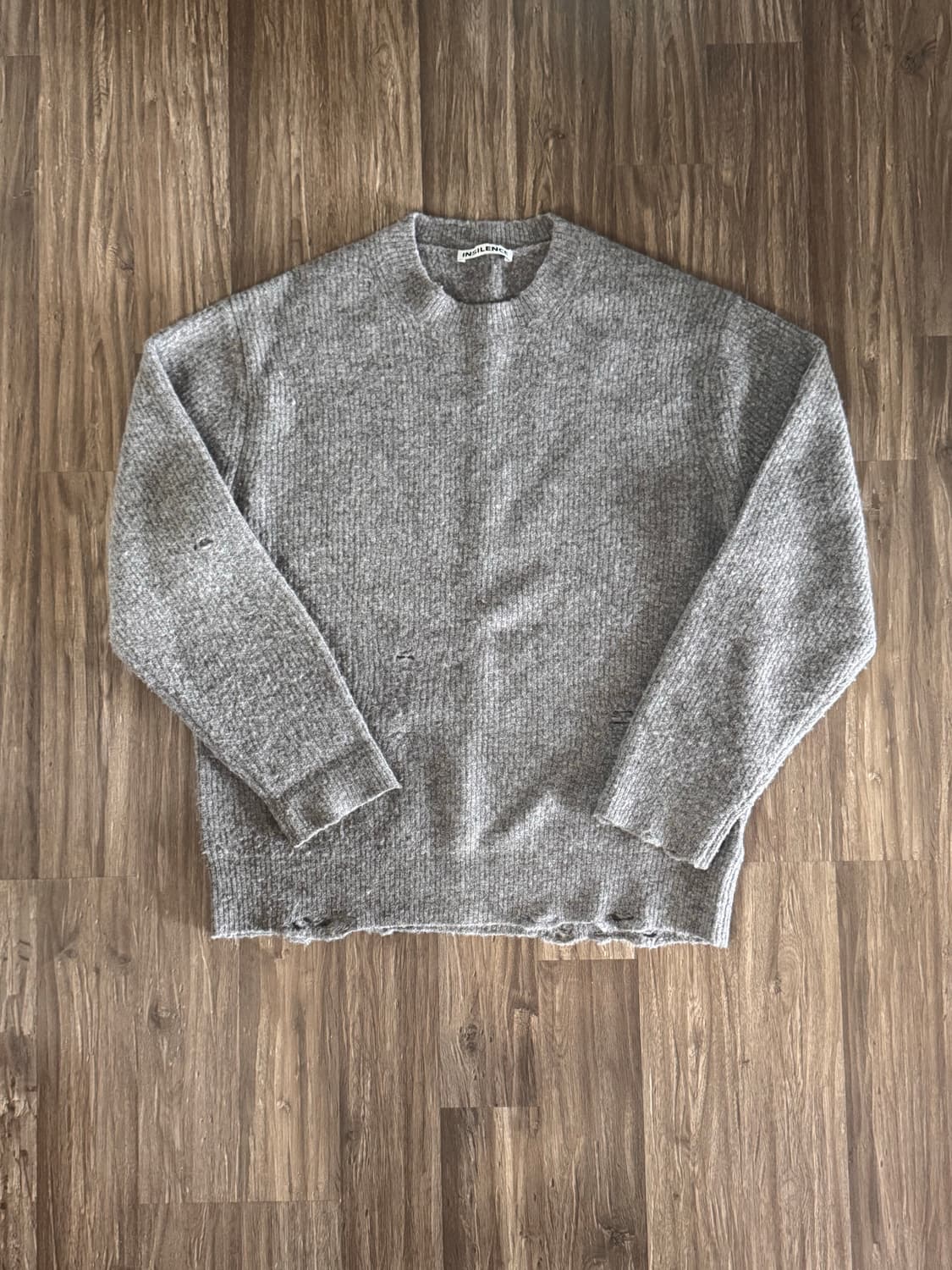 Insilence damaged hairy knit brown 상품이미지2