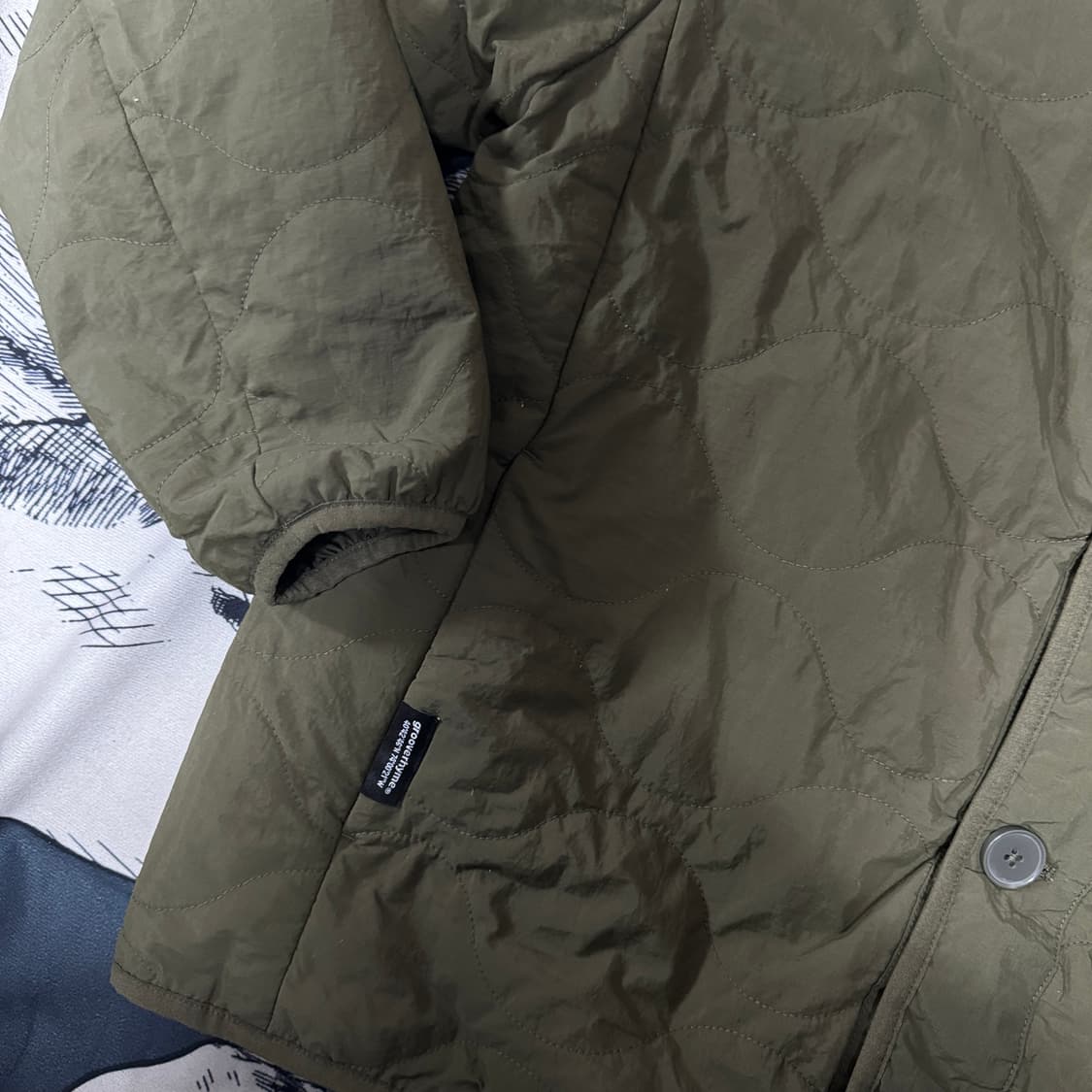 그루브라임 깔깔이 노카라 점퍼 L사이즈 상품이미지3