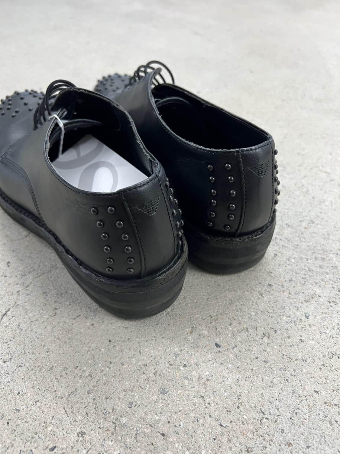 엠포리오 아르마니 스터드 레이스업 더비 상품이미지4