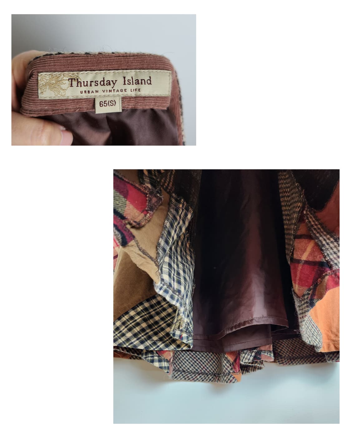 (Thursday Island)패치워크 스커트 상품이미지10
