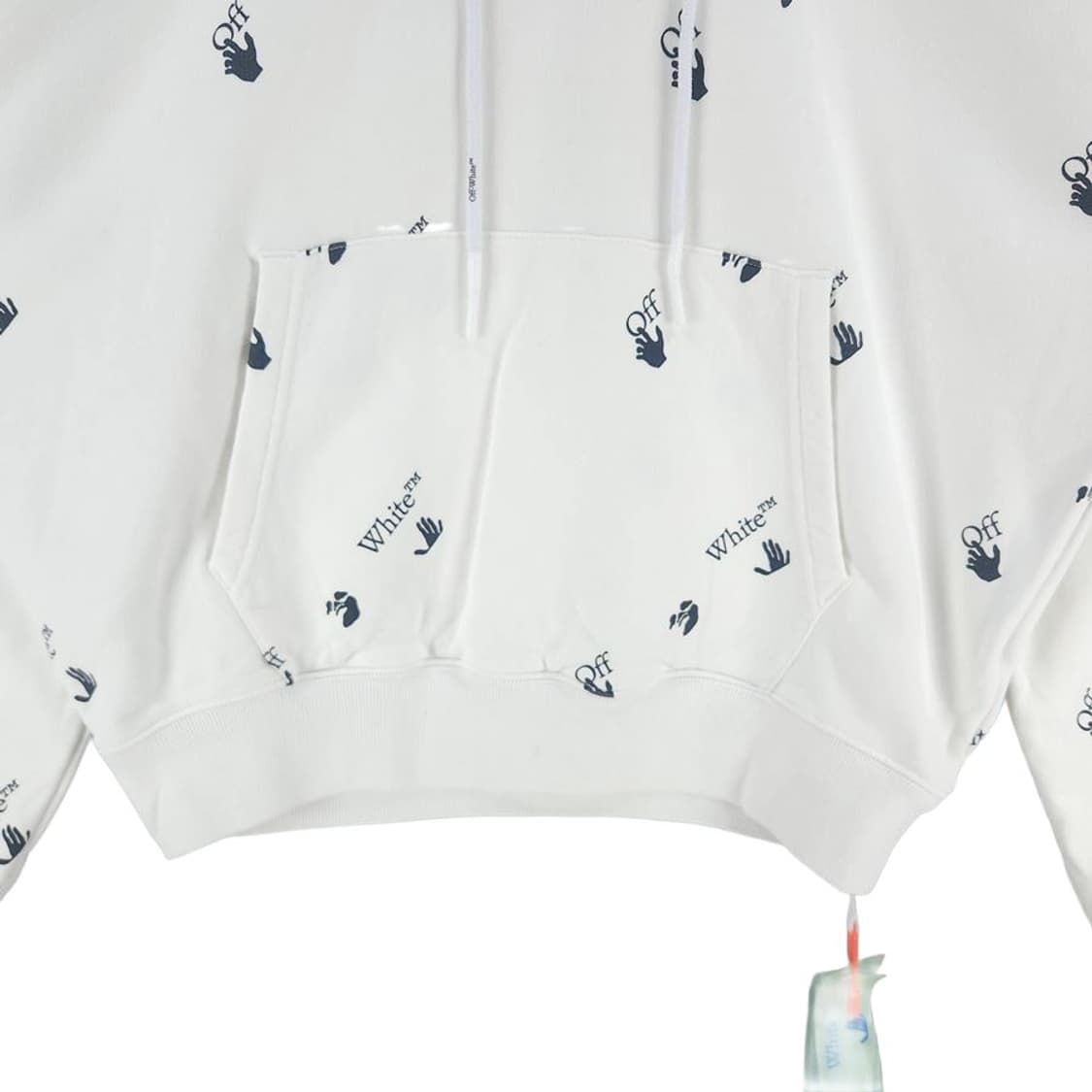 [남M]오프화이트 화이트 로고 후드티[Y62-158] 상품이미지3