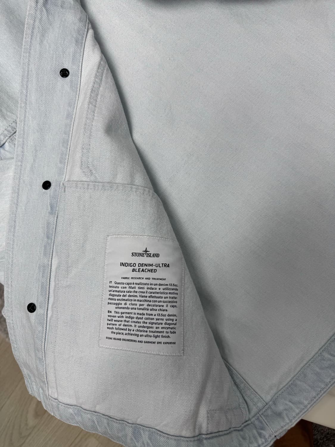 스톤아일랜드 26ss 인디고 블리치 M 상품이미지4