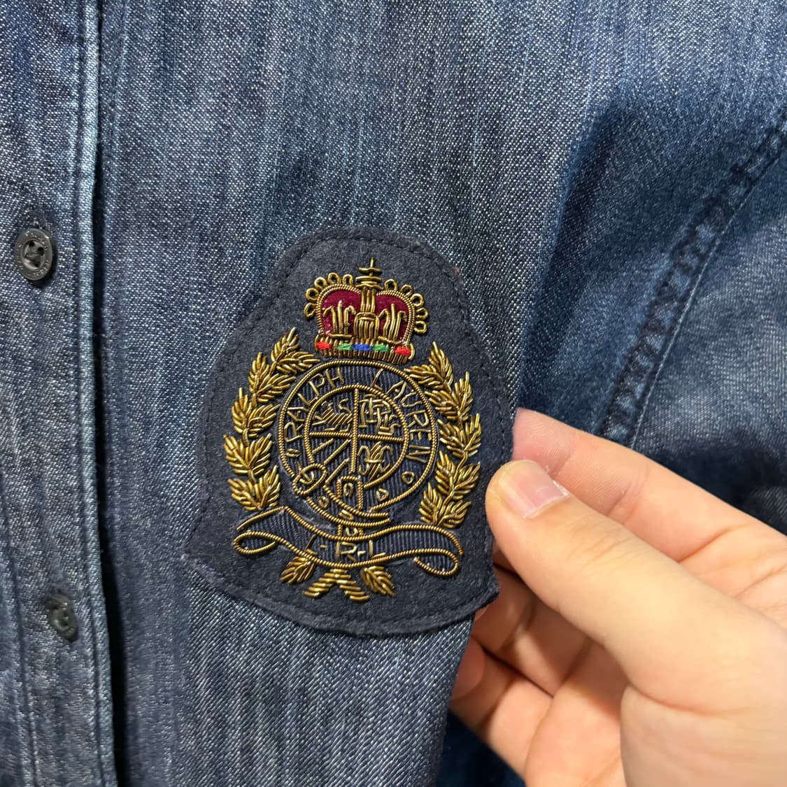 폴로 랄프로렌 빈티지 데님 셔츠 상품이미지3