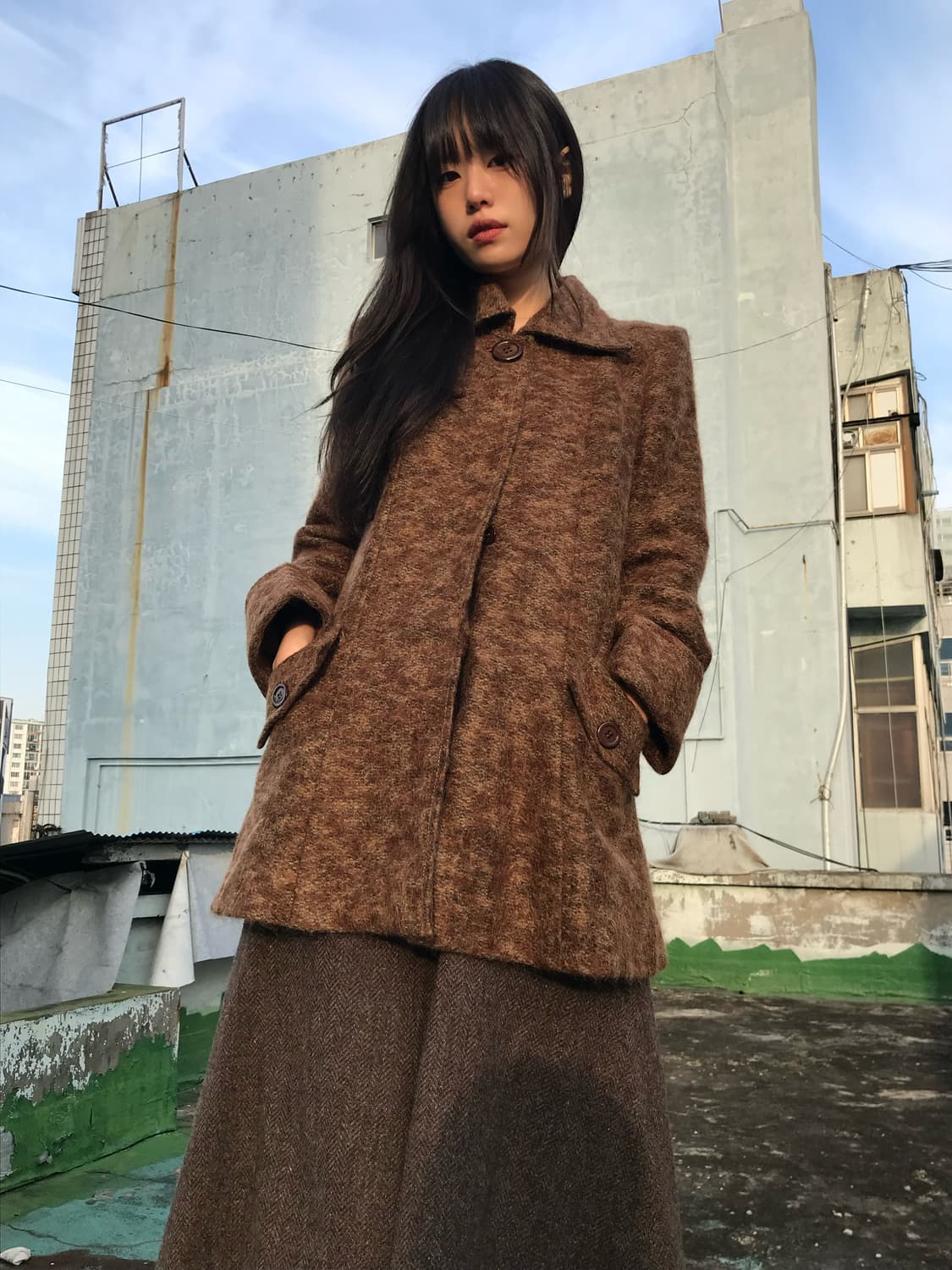 클래식 모카 빈티지 코트 상품이미지2